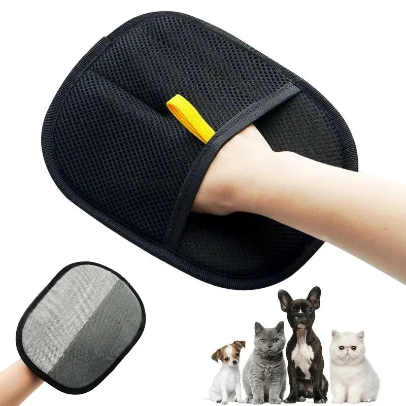 Pet Hair Remover Gloves Static Deshedding Brush for Dogs Cats Multi-Surface Cleaning Tool for Sofa Carpet Clothes Lint